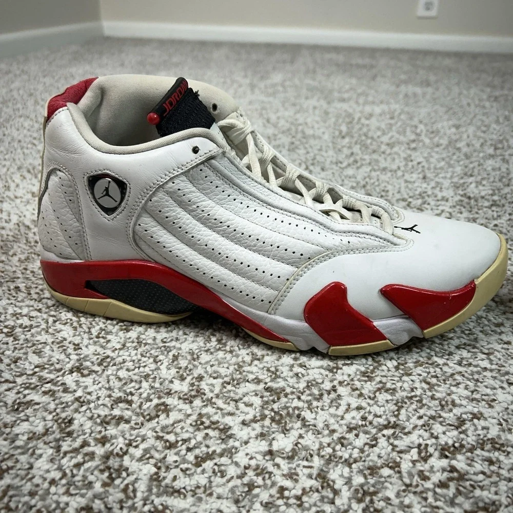 Jordan Shoes Mens Size 11 White Red Air Jordan 14 Retro Rip Hamilton Sneakers